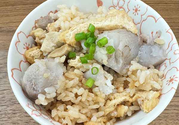 里芋とろりんごはん