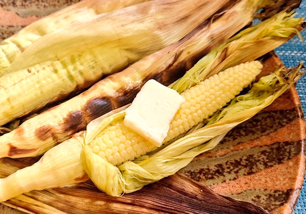 ヤングコーンの素焼き